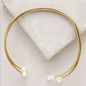 Lena Bernard collar necklace with pearl